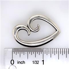 James Avery Mother's Love Heart Sterling Silver Pendant